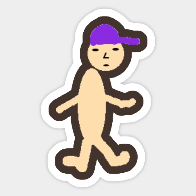 Mr. Purple Hat Sticker by Danny's Mini Mart